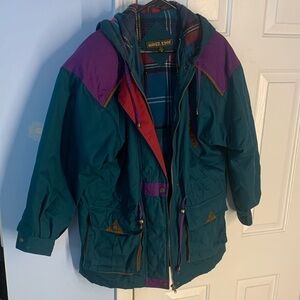 Woman’s M River Edge Teal and Purple Utility Jacket
